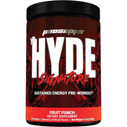 PROSUPPS Mr. Hyde Signature Pre Workout with Creatine, Beta Alanine, Teacrine and Caffeine for Sustained Energy, Focus Pumps - Pre-Workout Energy Drink Men Women (Blue Razz, 30 Servings)