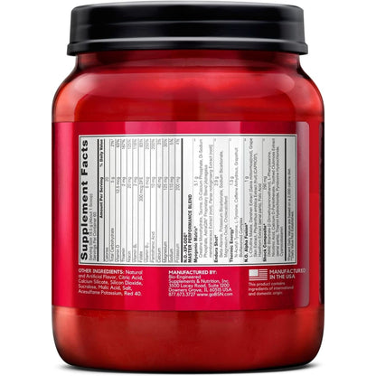 BSN N.O.-XPLODE Pre Workout Supplement with Creatine, Beta-Alanine, and Energy, Flavor: Fruit Punch, 60 Servings