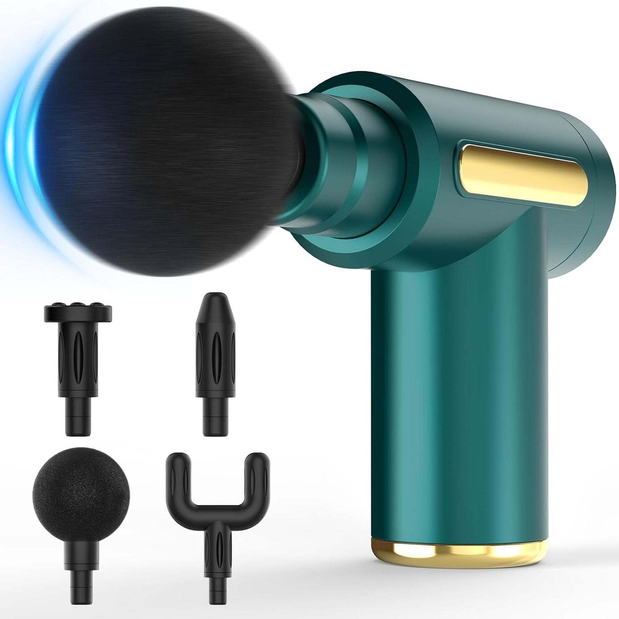 Massage Gun, Small Travel Massage Gun, Massage Gun Deep Tissue,Percussion Handheld Portable Muscle Massager Tool for Full Body Pain Relief, Ideal Gifts for Men, Women(Black)