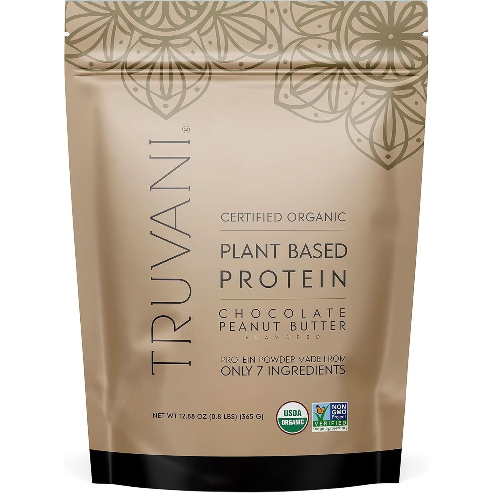 Truvani Pea Protein Powder, Vanilla, 20.9Oz, 1Pk, 20 Servings