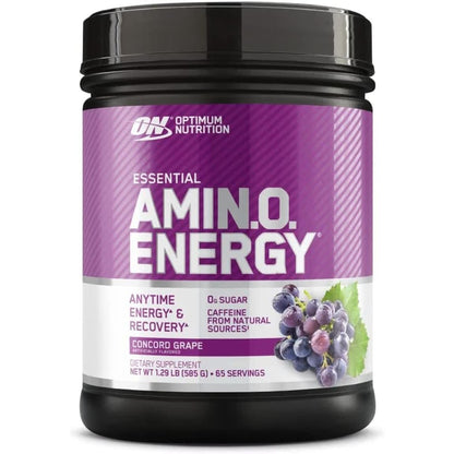 Optimum Nutrition Amino Energy - Pre Workout with Green Tea, BCAA, Amino Acids, Keto Friendly, Green Coffee Extract, Energy Powder - Blue Raspberry, 30 Servings (Packaging May Vary)