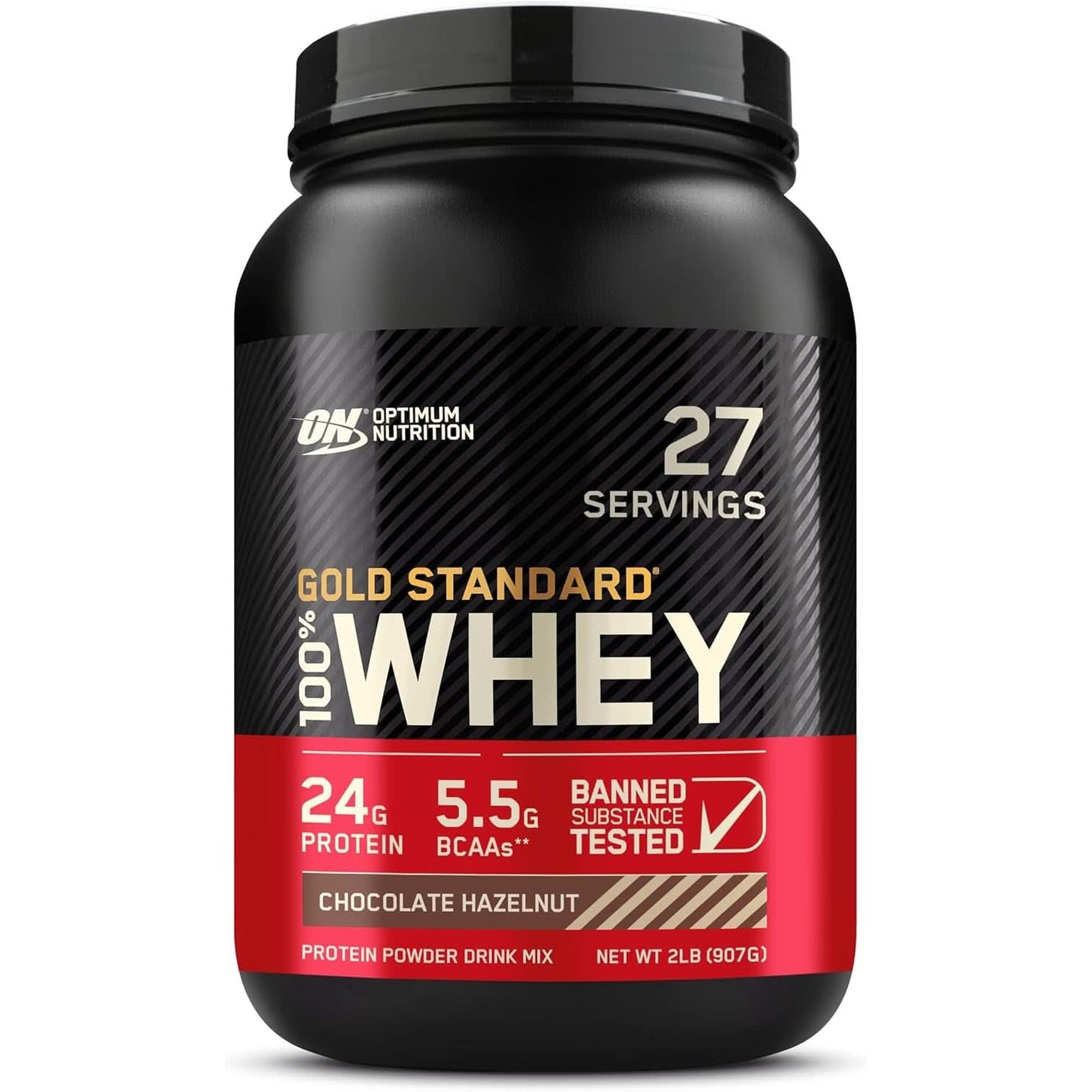 Optimum Nutrition Gold Standard 100% Whey Protein Powder, Double Rich Chocolate, 2 Pound (Packaging May Vary)