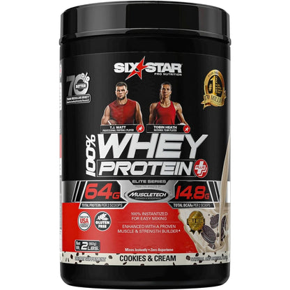 Whey Protein Powder | Six Star Whey Protein plus | Whey Protein Isolate & Peptides | Lean Protein Powder for Muscle Gain | Muscle Builder for Men & Women | Triple Chocolate, 1.82 Lbs (826 G)