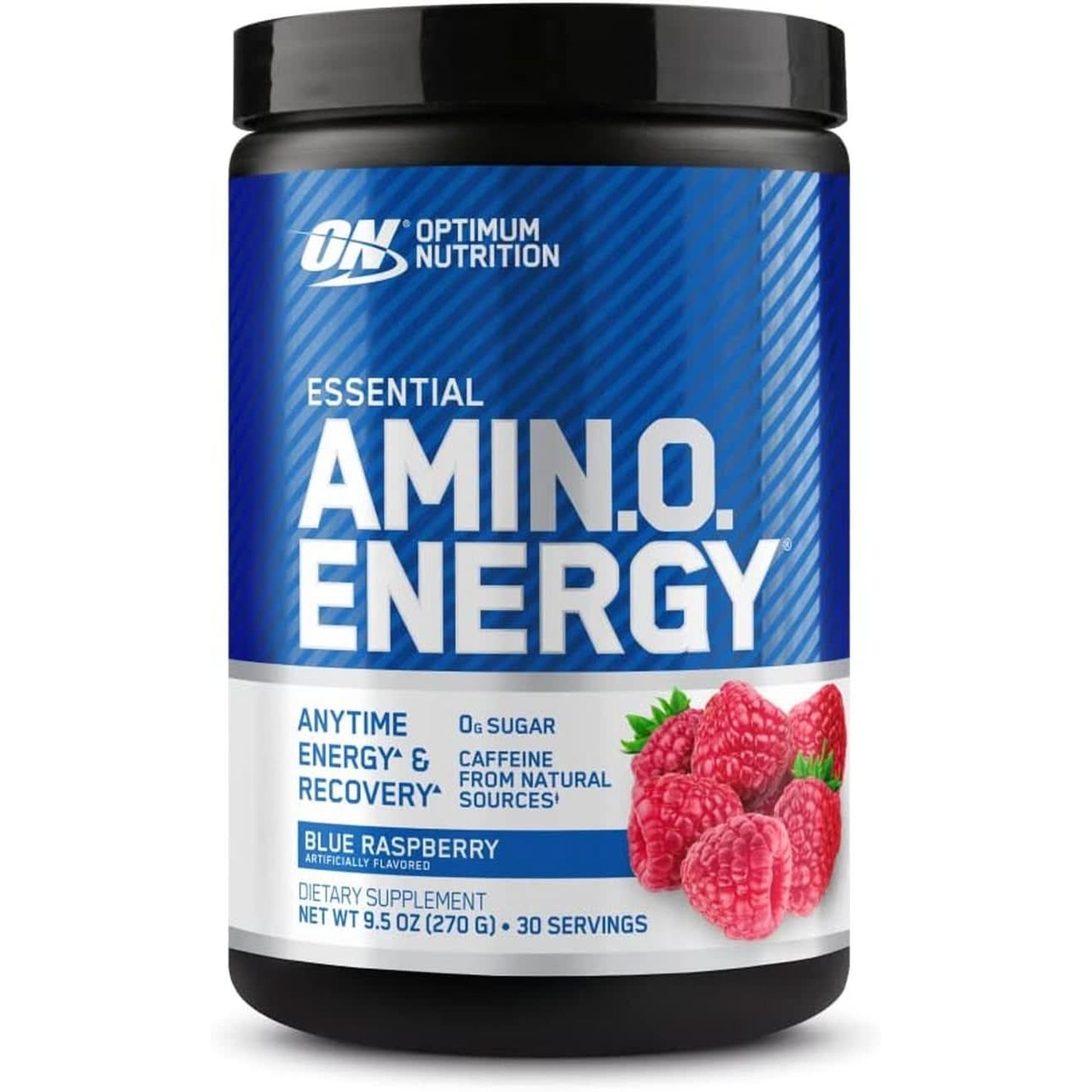 Optimum Nutrition Amino Energy - Pre Workout with Green Tea, BCAA, Amino Acids, Keto Friendly, Green Coffee Extract, Energy Powder - Blue Raspberry, 30 Servings (Packaging May Vary)