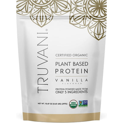 Truvani Pea Protein Powder, Vanilla, 20.9Oz, 1Pk, 20 Servings