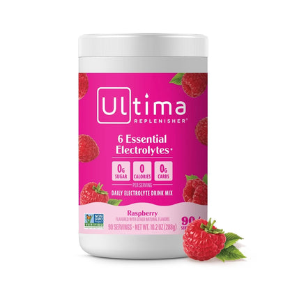 Ultima Replenisher Mocktini Electrolyte Drink Mix – Peach Bellini, 90 Servings – Hydration Powder with 6 Key Electrolytes & Trace Minerals – Keto Friendly, Non- GMO & Sugar-Free Electrolyte Powder