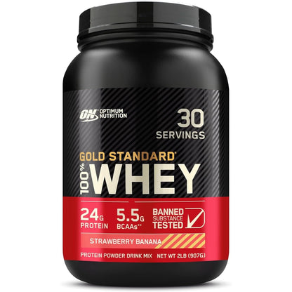 Optimum Nutrition Gold Standard 100% Whey Protein Powder, Double Rich Chocolate, 2 Pound (Packaging May Vary)