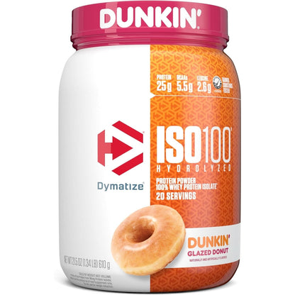 Dymatize ISO 100 Whey Protein Powder with 25G of Hydrolyzed 100% Whey Isolate, Gluten Free, Fast Digesting, Gourmet, 3 Pound, Vanilla, 3 Pound, 48 Oz