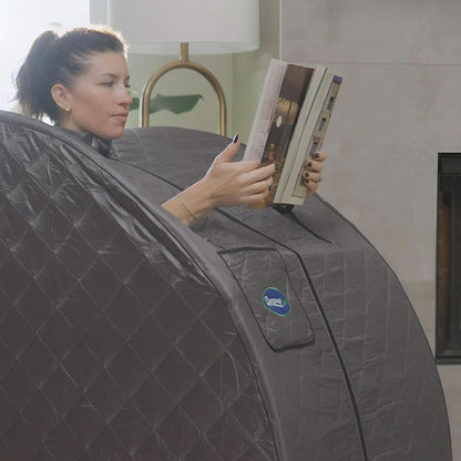 Durasage Lightweight Portable Personal Steam Sauna Spa for Relaxation at Home, 60 Minute Timer, 800 Watt Steam Generator, Chair Included