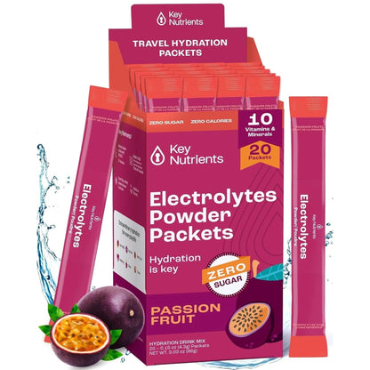 KEY NUTRIENTS Multivitamin Electrolytes Powder No Sugar - Sweet Blue Raspberry Electrolyte Powder - Endurance & Energy Supplement - Hydration Powder - No Calories - 90 Servings - Made in USA