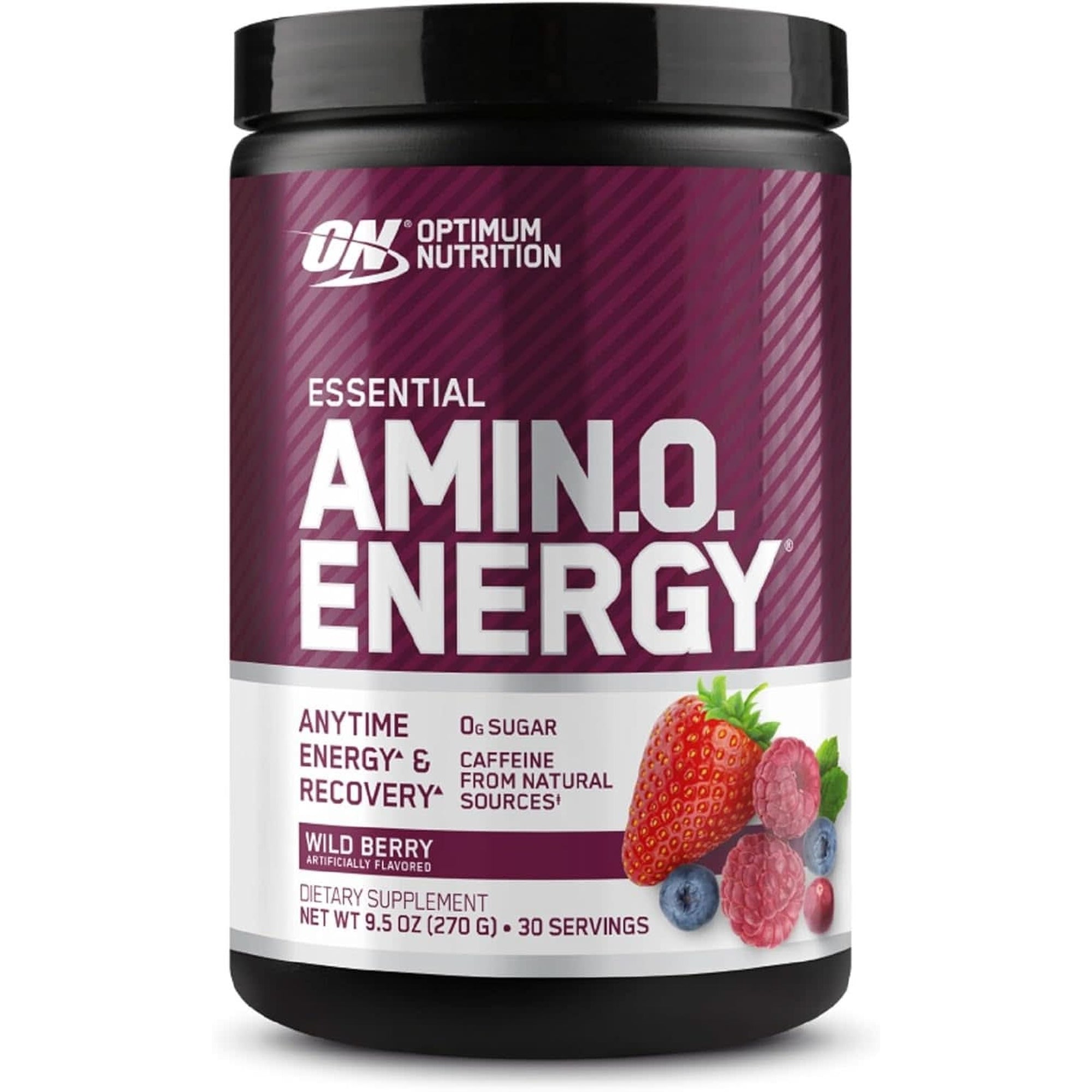 Optimum Nutrition Amino Energy - Pre Workout with Green Tea, BCAA, Amino Acids, Keto Friendly, Green Coffee Extract, Energy Powder - Blue Raspberry, 30 Servings (Packaging May Vary)