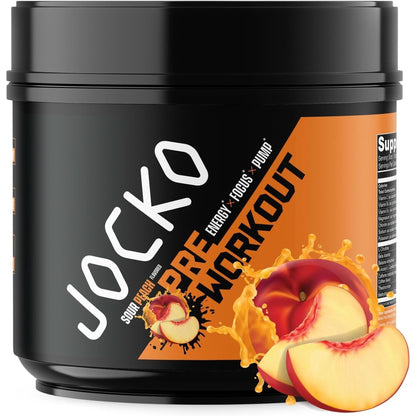 Jocko Fuel Ultimate Pre Workout Powder - Pre-Workout Energy Powder Drink for Men & Women - High Stim Sugar-Free Nootropic Blend to Support Muscle Pump, Energy, & Recovery 200Mg Caffeine Blue Raspberry