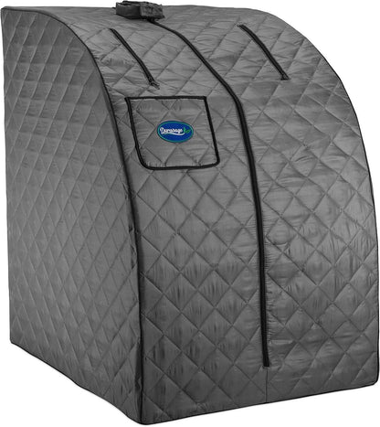 Durasage Lightweight Portable Personal Steam Sauna Spa for Relaxation at Home, 60 Minute Timer, 800 Watt Steam Generator, Chair Included