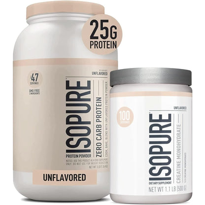 Isopure Unflavored Protein, Whey Isolate, with Vitamin C & Zinc for Immune Support, 25G Protein, Zero Carb & Keto Friendly, 1 Pound (Packaging May Vary)