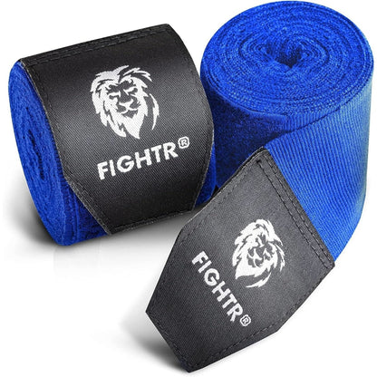 FIGHTR® Boxing Handwraps 160 Inches Semi-Elastic Hand Wraps with Thumb Loop for Boxing, MMA, Muay Thai & Martial Arts