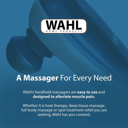 Wahl Deep Tissue Corded Long Handle Percussion Massager - Handheld Therapy with Variable Intensity to Relieve Pain in the Back, Neck, Shoulders, Muscles, & Legs – FSA Eligible - Model 4290-300