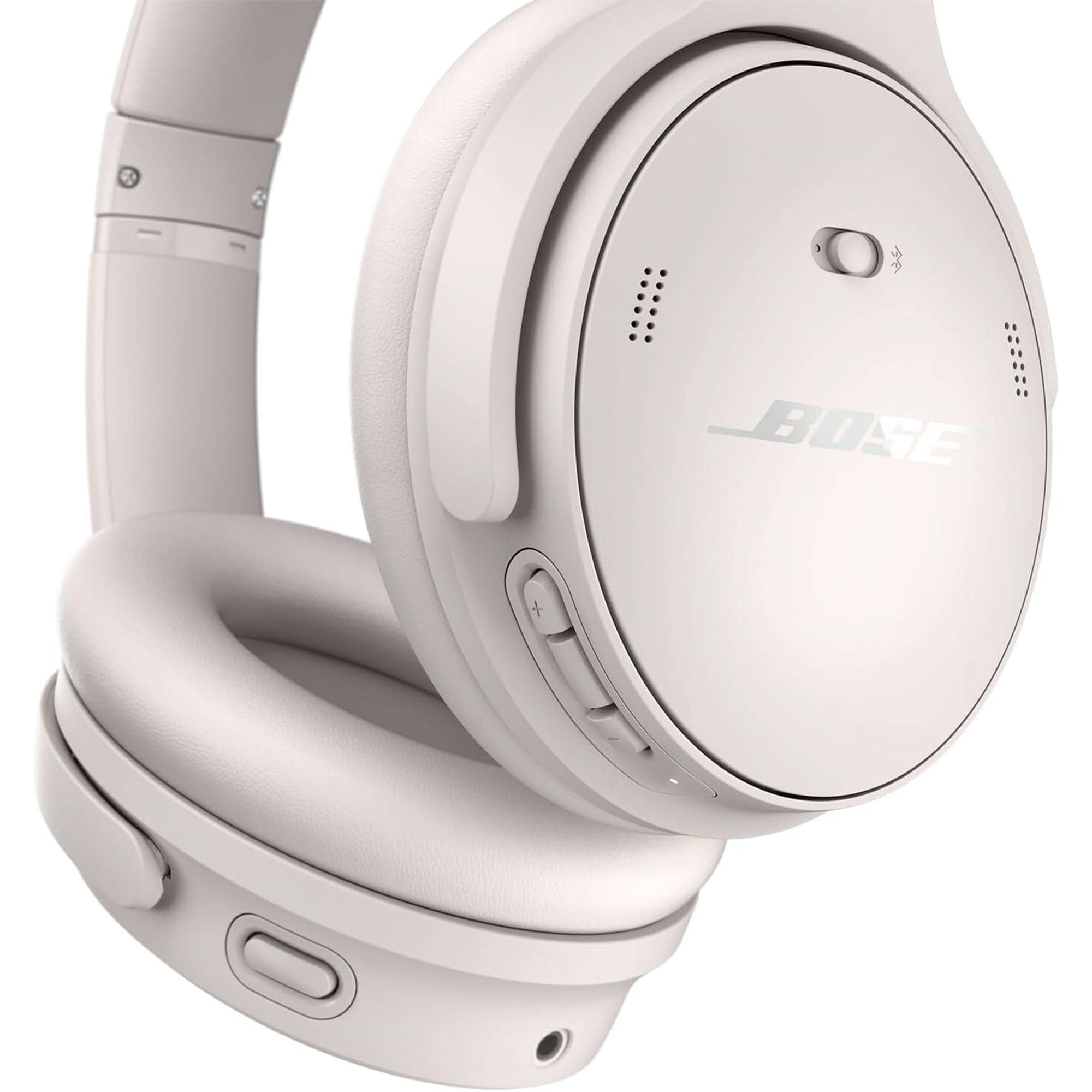 Bose Quietcomfort Bluetooth Headphones, Wireless Headphones, over Ear Noise Cancelling Headphones with Mic, up to 24 Hours of Battery Life, White Smoke