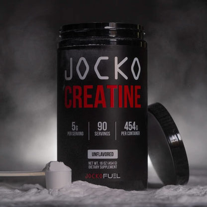 Jocko Fuel Creatine Monohydrate Powder - Creatine for Men & Women, Supplement for Athletic Performance & Muscle Health, 90 Servings 16 Oz (Unflavored)