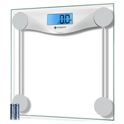 Etekcity Bathroom Scale for Body Weight, Digital Weighing Machine for People, Accurate & Large LCD Backlight Display, 6Mm Tempered Glass, 400 Lbs