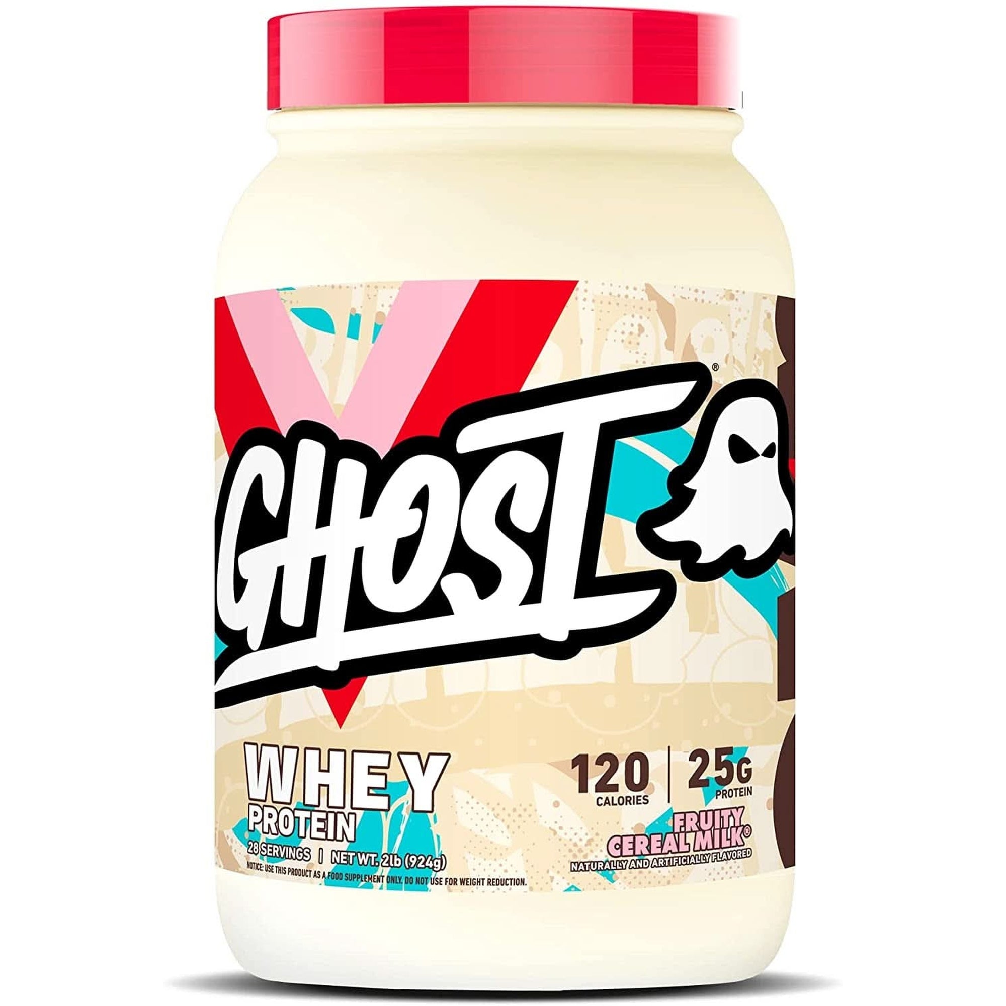 GHOST Whey Protein Powder, Chips Ahoy - 2LB Tub, 25G of Protein - Chocolate Chip Cookie Flavored Isolate, Concentrate & Hydrolyzed Whey Protein Blend