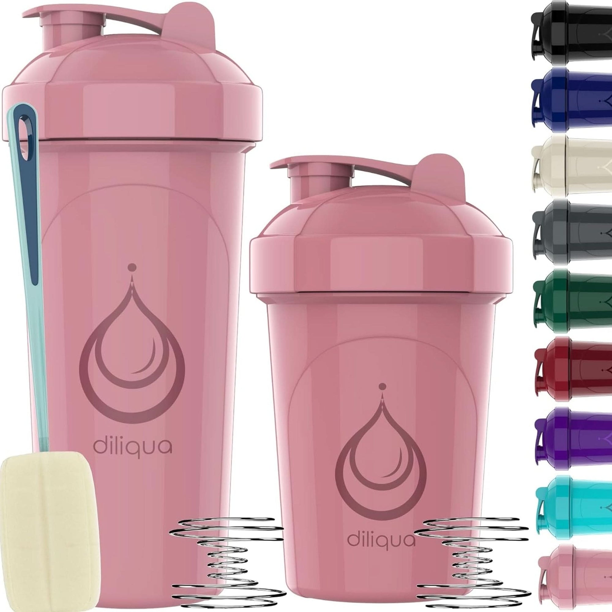 -10 PACK- Small Shaker Bottles for Protein Mixes | Bpa-Free & Dishwasher Safe | 5 Large 28 Oz & 5 20 Oz | Blender Shaker Cups for Protein Shakes