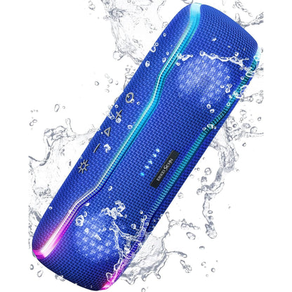 Portable Bluetooth Speaker, IPX7 Waterproof Wireless Speaker with Colorful Flashing Lights, 25W Super Bass 24H Playtime, 100Ft Range, TWS Pairing for Outdoor, Home, Party, Beach, Travel