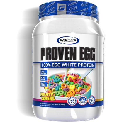 Gaspari Nutrition Proven Egg, 100% Egg White Protein, 25G Protein, Keto Friendly, Dairy Free, Lactose Free, Soy Free (2 Lbs, Chocolate)