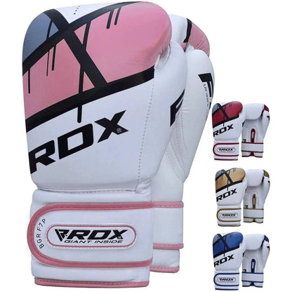 RDX Boxing Gloves EGO, Sparring Muay Thai Kickboxing MMA Heavy Training Mitts, Maya Hide Leather, Ventilated, Long Support, Punching Bag Workout Pads, Men Women Adult 8 10 12 14 16 Oz