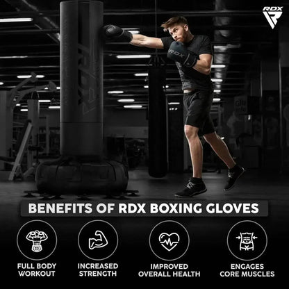 RDX Boxing Gloves Men Women, Pro Training Sparring, Maya Hide Leather Muay Thai MMA Kickboxing RDX