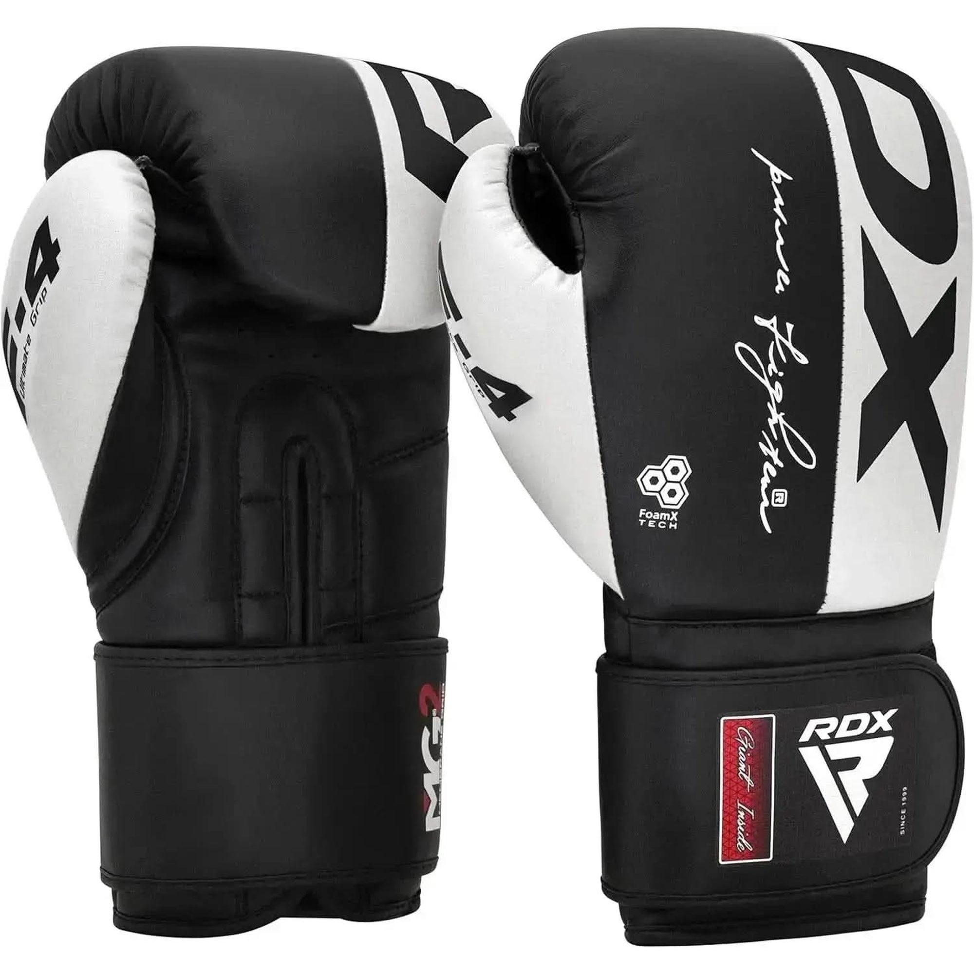 RDX Boxing Gloves, Maya Hide Leather Training Gloves for Muay Thai, Kickboxing, Sparring, Punch Bag, Punch Bag RDX