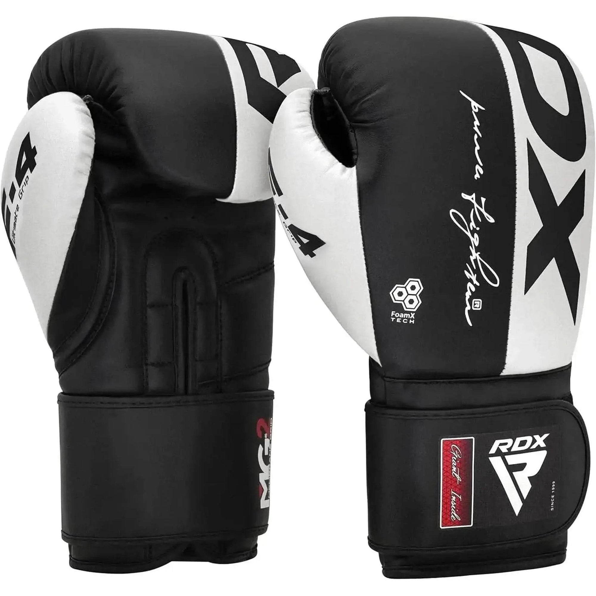 RDX Boxing Gloves, Maya Hide Leather Training Gloves for Muay Thai, Kickboxing, Sparring, Punch Bag, Punch Bag, Kickboxing Gloves, Martial Arts Training, Home Gym, Men, Women, 8 10 12 14 16 Oz