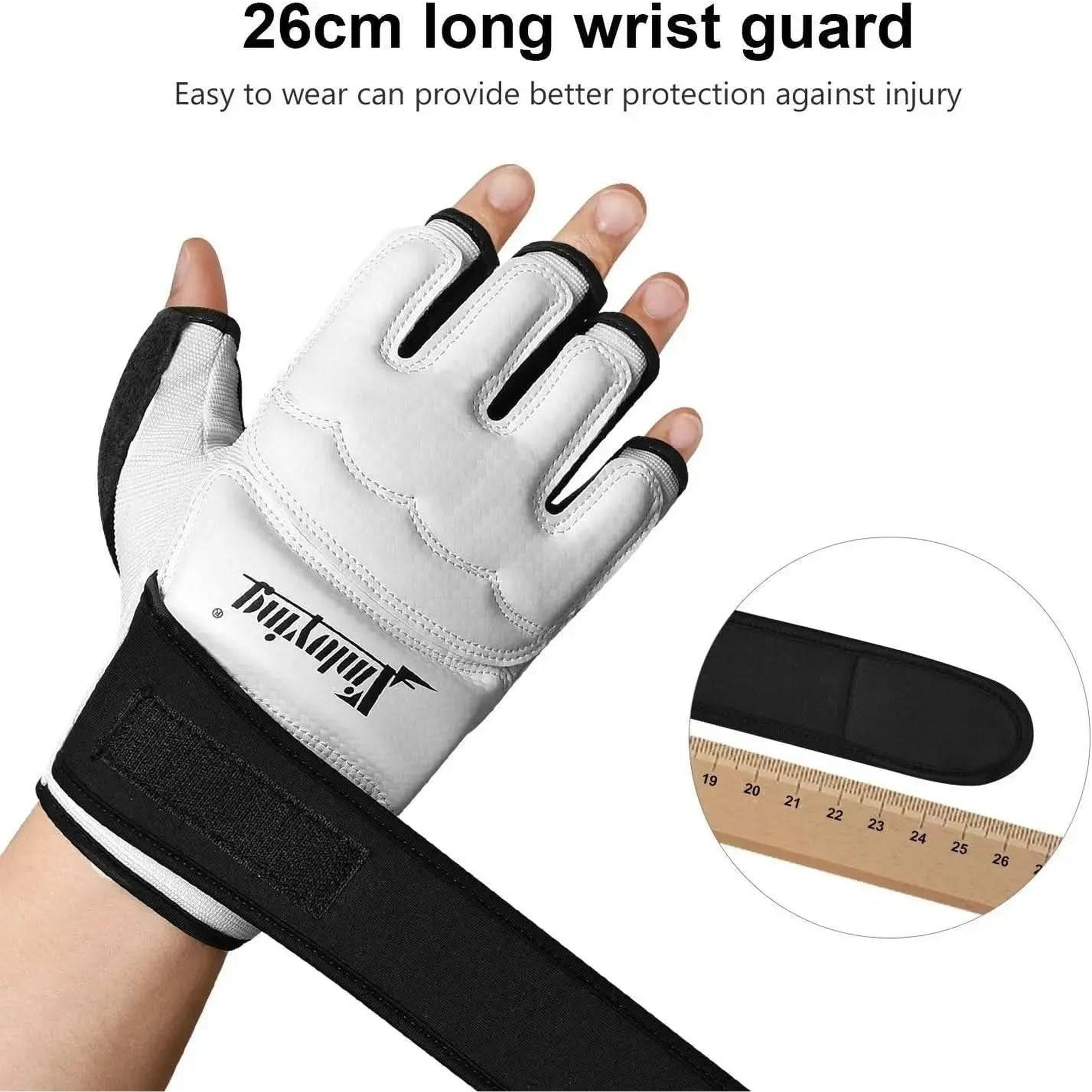 Xinluying Punch Bag Boxing Martial Arts MMA Sparring Grappling Muay Thai Taekwondo Training PU Leather Wrist Wraps Gloves Xinluying