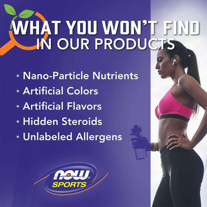 NOW Foods Sports Nutrition, Egg White Protein, 16 G with Bcaas, Unflavored Powder, 1.2-Pound