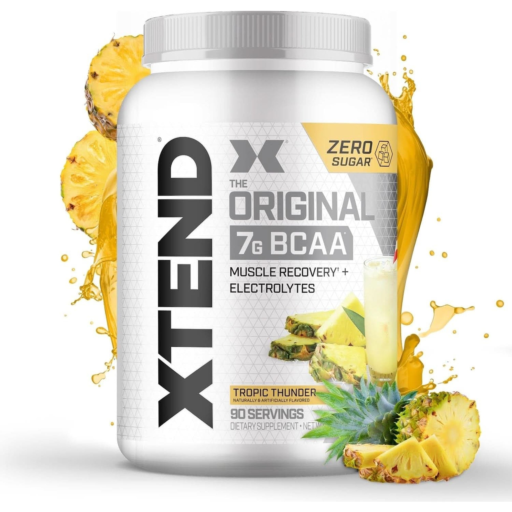 Xtend XTEND Original BCAA Powder 7G BCAA and 2.5G L-Glutamine, Sugar Free Post Workout Muscle Recovery Drink with Amino Acids for Men & Women, 30 Servings