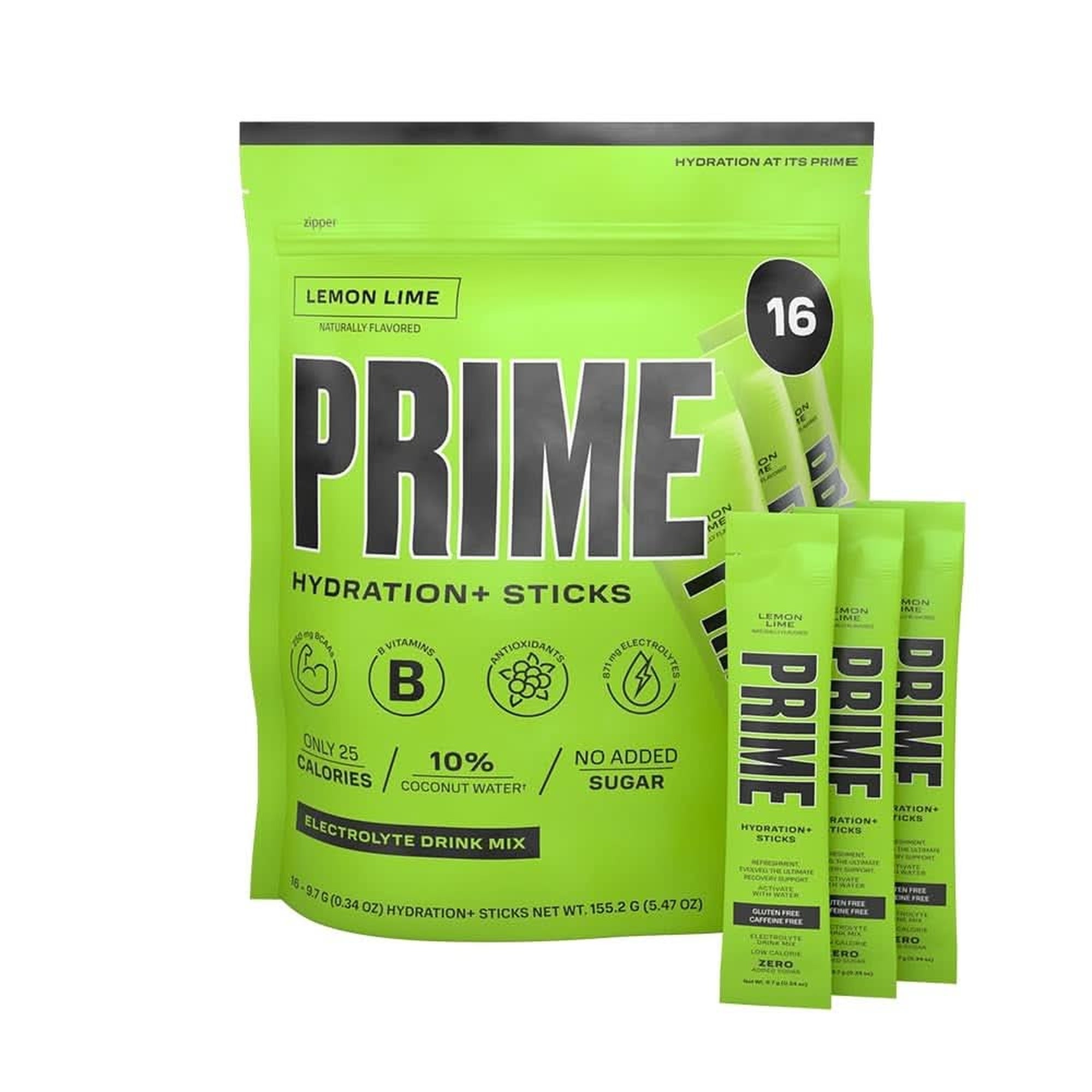 PRIME HYDRATION+ Sticks VARIETY PACK | Hydration Powder Single Serve Sticks | Electrolyte Powder on the Go | Low Sugar | Caffeine-Free | Vegan | 30 Sticks