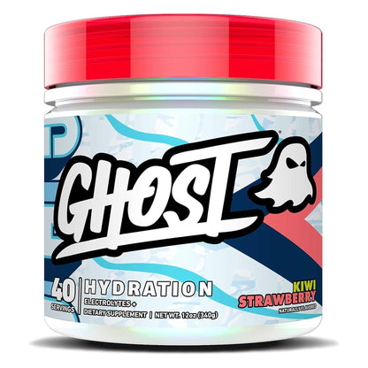 GHOST Hydration, Kiwi Strawberry, 40 Serv, Electrolyte Powder - Drink Mix Supplement with Magnesium, Potassium, Calcium, Vitamin C & Taurine for Energy & Endurance - Vegan, Free of Soy, Sugar & Gluten