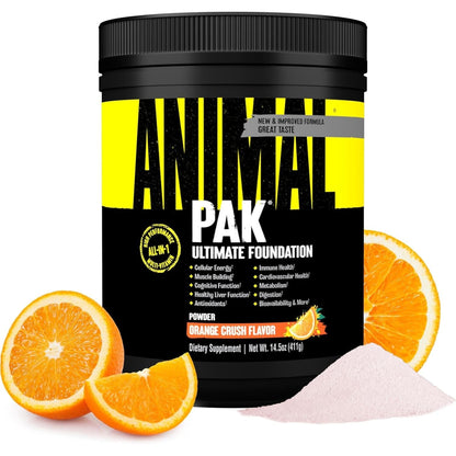 Animal Pak - Convenient Multivitamin for Men & Women Daily All-In-One Vitamin & Supplement Pack - Zinc, Vitamins C, B, D, Amino Acids, and Immune Support - Sports Nutrition Performance - 44 Count