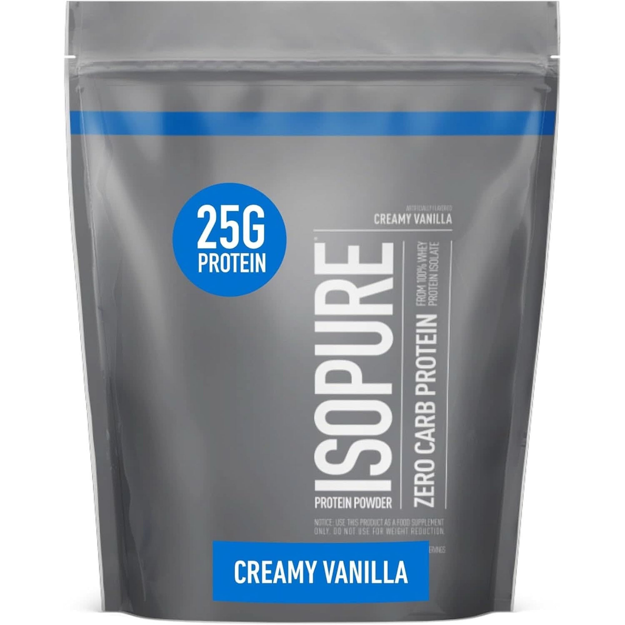 Isopure Protein Powder, Whey Isolate with Vitamin C & Zinc for Immune Support, 25G Protein, Low Carb & Keto Friendly, Flavor: Dutch Chocolate, 62 Servings, 4.5 Pounds (Packaging May Vary)