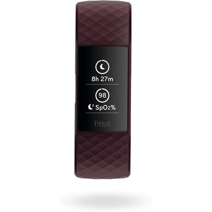 Fitbit Charge 4 Fitness and Activity Tracker with Built-In GPS, Heart Rate, Sleep & Swim Tracking, Rosewood/Rosewood, One Size (S &L Bands Included)