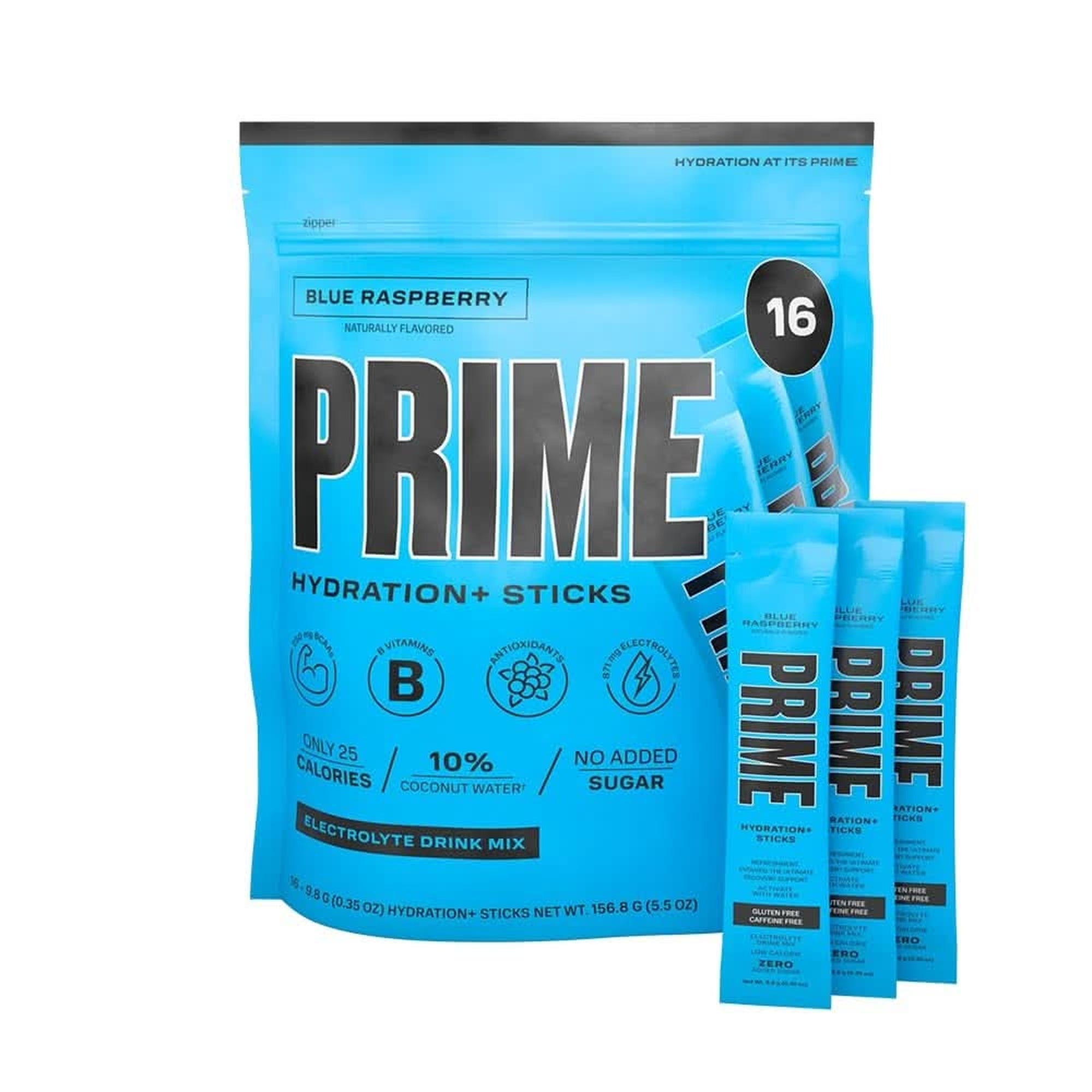 PRIME HYDRATION+ Sticks VARIETY PACK | Hydration Powder Single Serve Sticks | Electrolyte Powder on the Go | Low Sugar | Caffeine-Free | Vegan | 30 Sticks