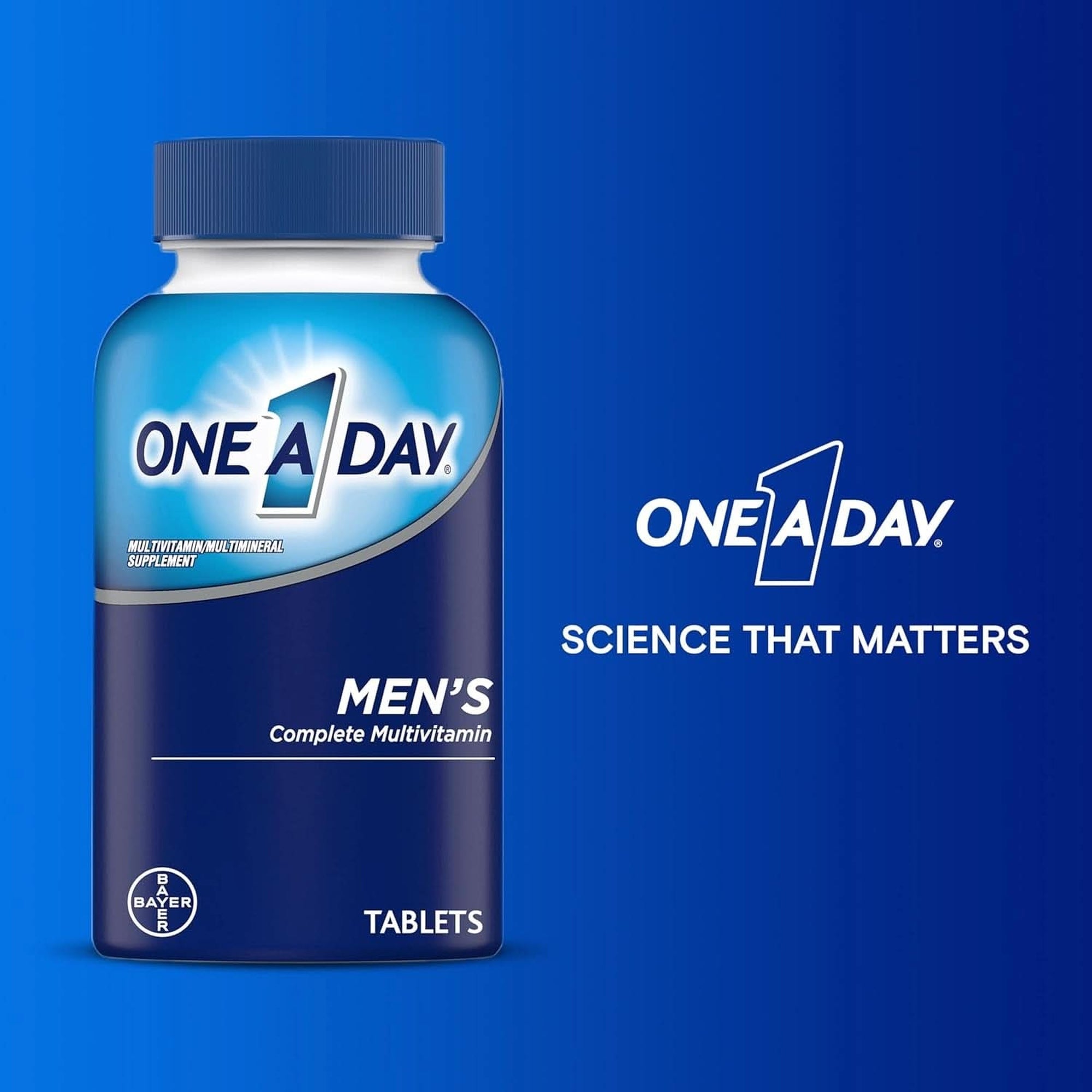 One a Day Men’S Multivitamin, Supplement Tablet with Vitamin A, Vitamin C, Vitamin D, Vitamin E and Zinc for Immune Health Support, B12, Calcium & More, 200 Count (Packaging May Vary)