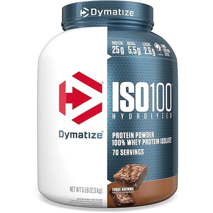 Dymatize ISO 100 Whey Protein Powder with 25G of Hydrolyzed 100% Whey Isolate, Gluten Free, Fast Digesting, Gourmet, 3 Pound, Vanilla, 3 Pound, 48 Oz