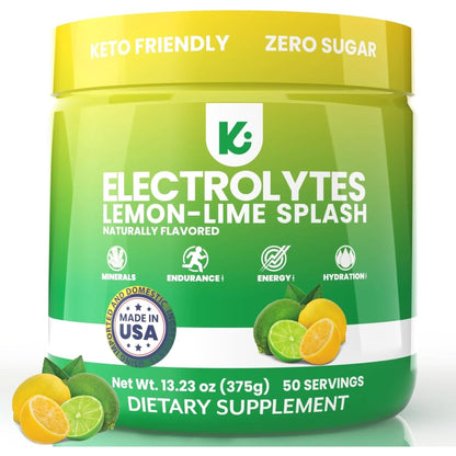 Keppi Keto Electrolytes Powder No Sugar - Sugar Free Electrolytes - Keto Hydration Electrolytes - Made in USA - Delicious Raspberry Lemonade Flavor - Mixes Easily No Clumps