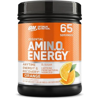 Optimum Nutrition Amino Energy - Pre Workout with Green Tea, BCAA, Amino Acids, Keto Friendly, Green Coffee Extract, Energy Powder - Blue Raspberry, 30 Servings (Packaging May Vary)