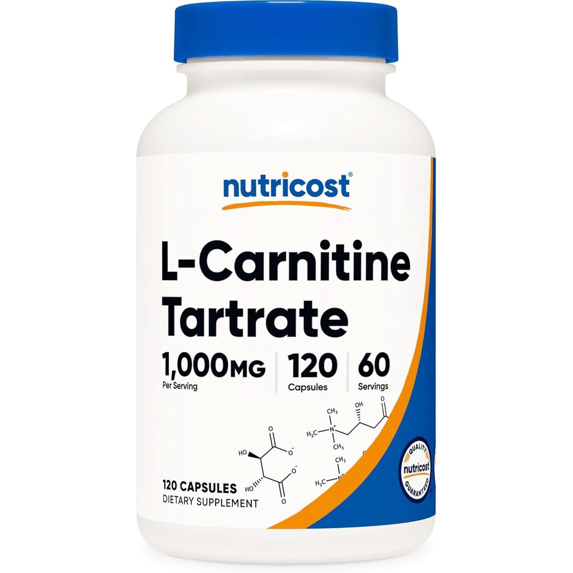 Nutricost L-Carnitine Tartrate 1,000Mg, 240 Capsules - 500Mg per Capsule, 120 Servings