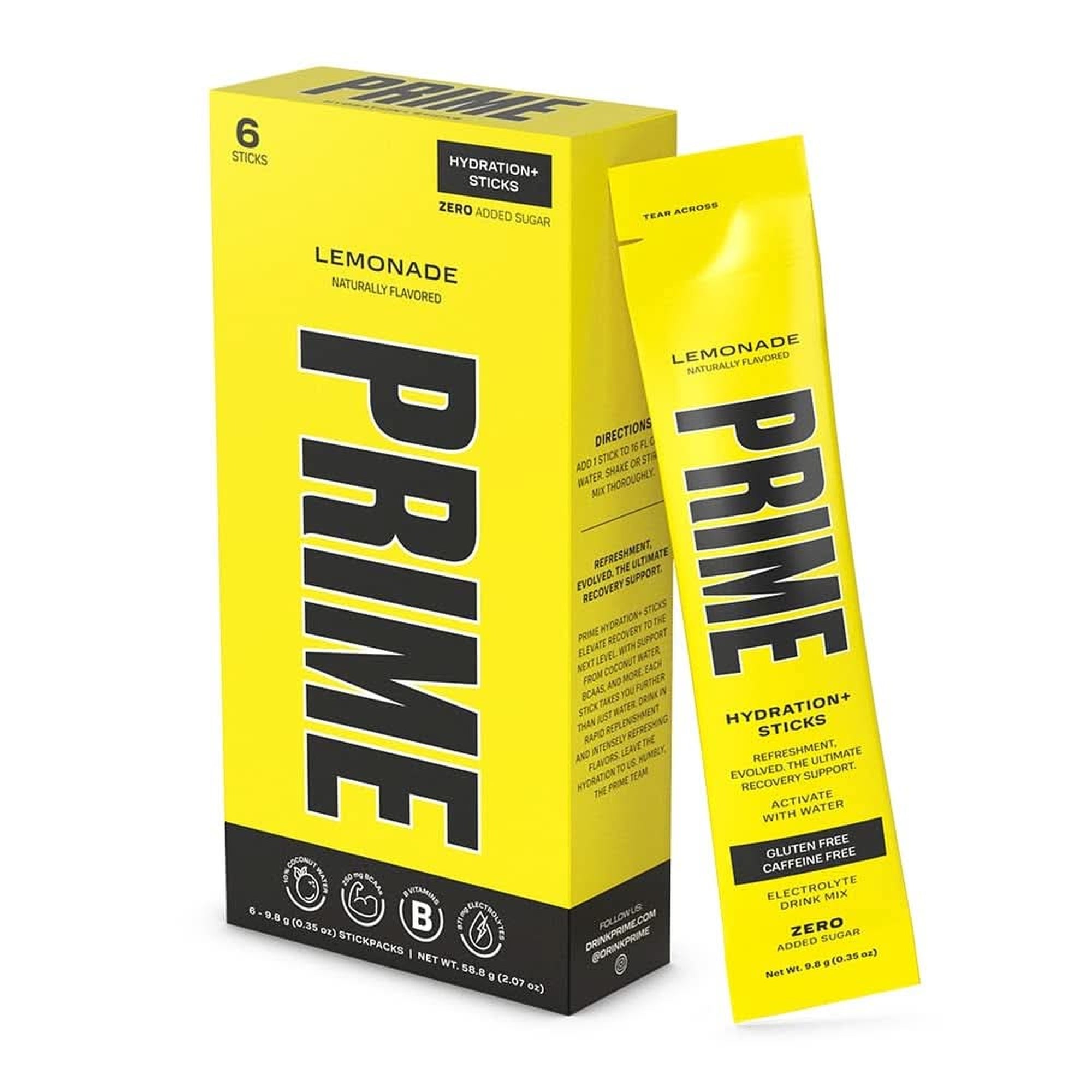 PRIME HYDRATION+ Sticks VARIETY PACK | Hydration Powder Single Serve Sticks | Electrolyte Powder on the Go | Low Sugar | Caffeine-Free | Vegan | 30 Sticks