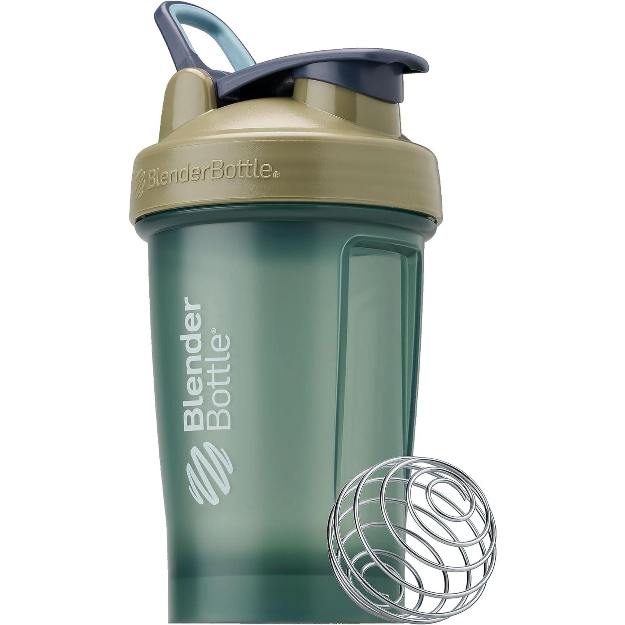 Blenderbottle Classic V2 Shaker Bottle Perfect for Protein Shakes and Pre Workout, 28-Ounce, Grey/Black, Black Shadow