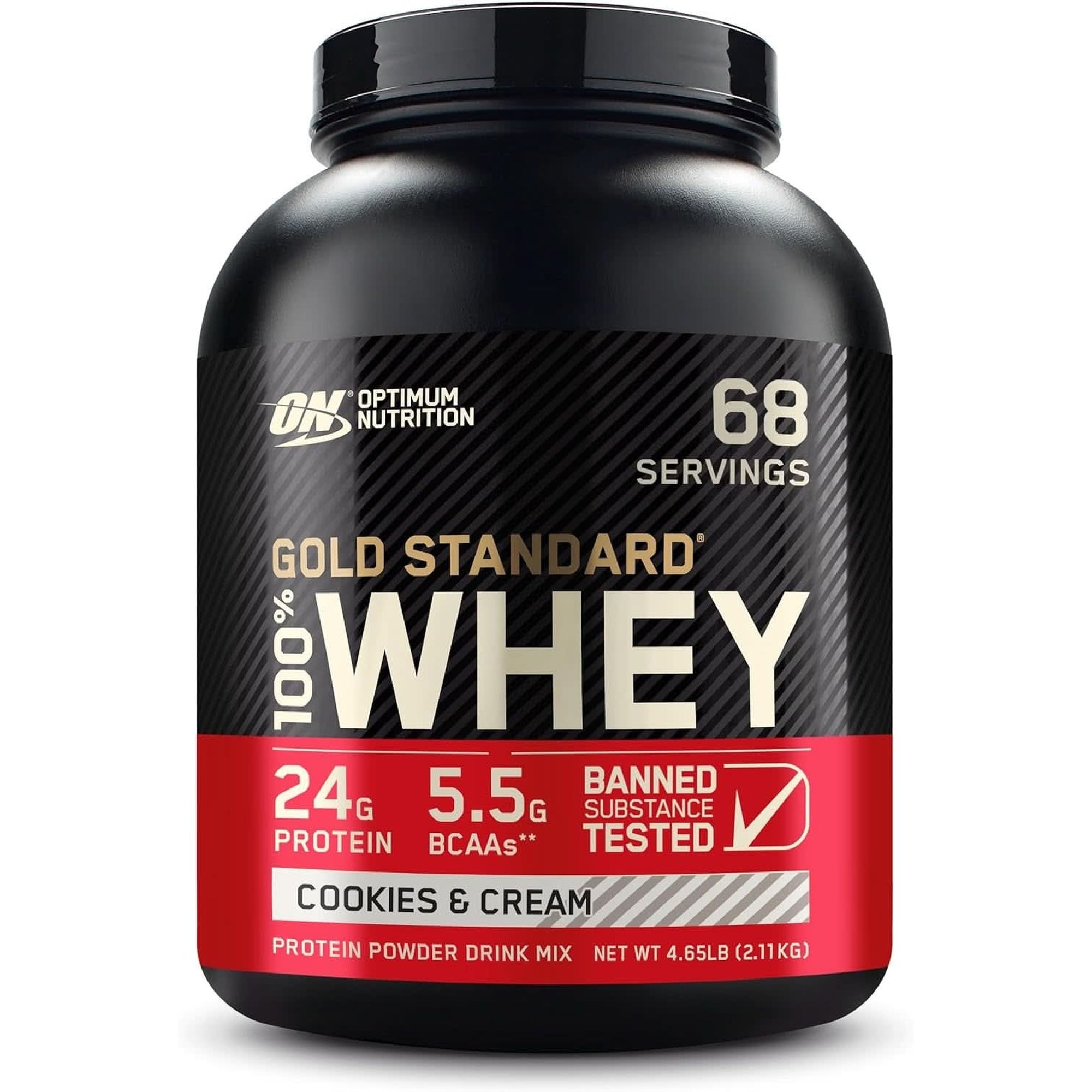 Optimum Nutrition Gold Standard 100% Whey Protein Powder, Double Rich Chocolate, 2 Pound (Packaging May Vary)