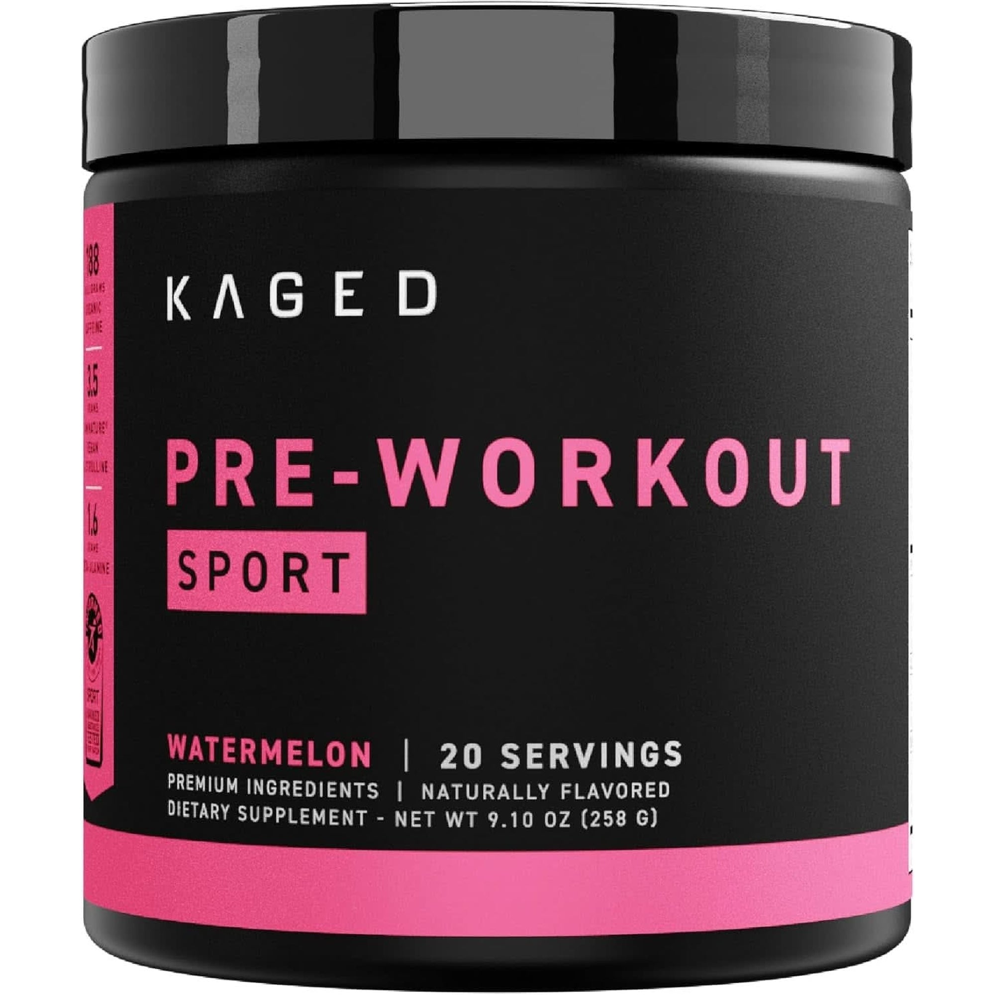 Kaged Pre-Kaged Sport Pre Workout Powder | Blue Razz | Energy Supplement for Endurance | Cardio, Weightlifting Sports Drink | 20 Servings