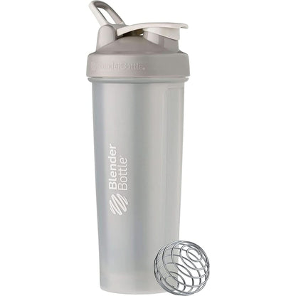 Blenderbottle Classic V2 Shaker Bottle Perfect for Protein Shakes and Pre Workout, 28-Ounce, Grey/Black, Black Shadow